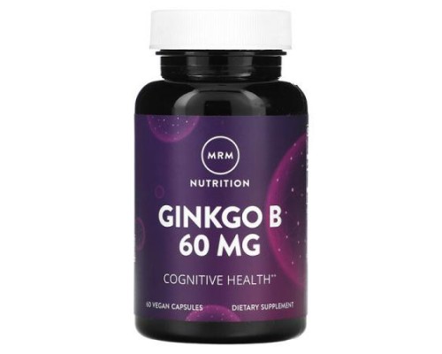 MRM Nutrition, Ginkgo B, 60 mg, 60 Vegan Capsules