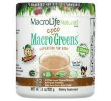 Macrolife Naturals, Macro Coco Greens, Superfood for Kids, 7.1 oz (202 g)