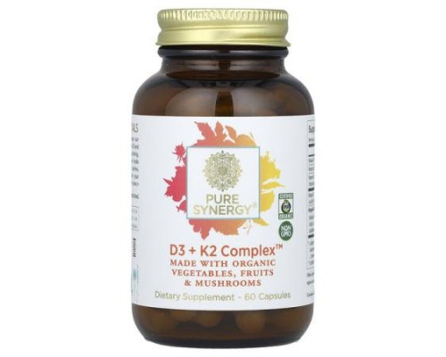 Pure Synergy, D3 + K2 Complex™, 60 Capsules