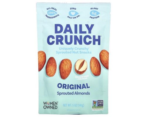 Daily Crunch, Sprouted Almonds, Original, 5 oz (141 g)