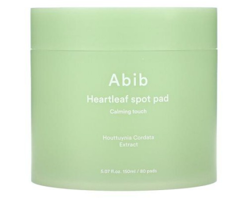 Abib, Heartleaf Spot Pad, 80 Pads, 5.07 fl oz (150 ml) Abib, Heartleaf Spot Pad, 80 Pads, 5.07 fl oz (150 ml)