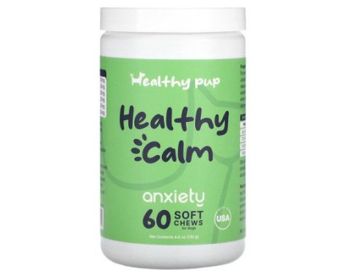 Healthy Pup, Healthy Calm, Anxiety, For Dogs, 60 Soft Chews, 4.6 oz (132 g) Healthy Pup, Healthy Calm, Anxiety, For Dogs, 60 Soft Chews, 4.6 oz (132 g)