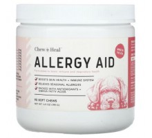 Chew + Heal, Allergy Aid, For Dogs, 90 Soft Chews, 6.9 oz (198 g)