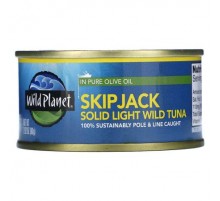 Wild Planet, SkipJack Solid Light Wild Tuna in Pure Olive Oil, 2.82 oz (80 g)