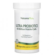 NaturesPlus, Ultra Probiotics, 40 Billion, 30 Capsules