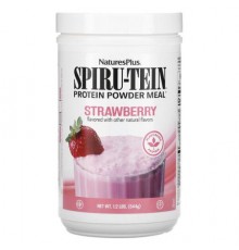 NaturesPlus, Spiru-Tein, Protein Powder Meal, Strawberry, 1.2 lbs (544 g)