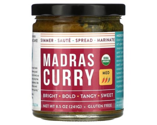 Pure Indian Foods, Madras Curry, Medium, 8.5 oz (241 g)