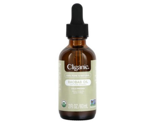 Cliganic, 100% Pure & Natural, Baobab Oil, 2 fl oz (60 ml) Cliganic, 100% Pure & Natural, Baobab Oil, 2 fl oz (60 ml)