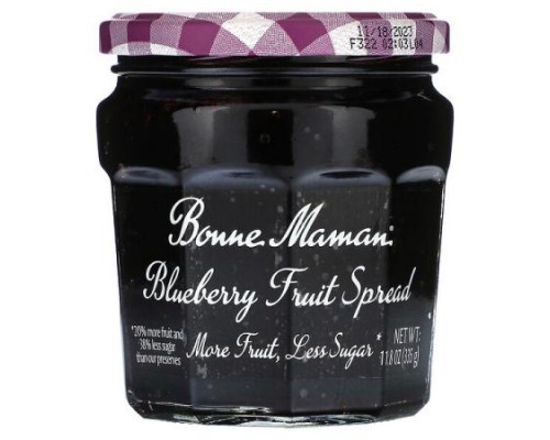 Bonne Maman, Blueberry Fruit Spread, 11.8 oz (335 g) Bonne Maman, Blueberry Fruit Spread, 11.8 oz (335 g)
