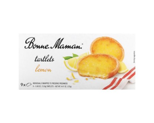 Bonne Maman, Tartlets, Lemon, 9 Tartlets, 0.49 oz (13.9 g) Each Bonne Maman, Tartlets, Lemon, 9 Tartlets, 0.49 oz (13.9 g) Each