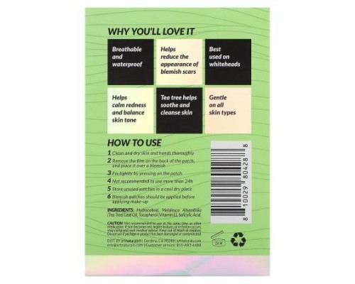 artnaturals, Luxe, Hydrocolloid Blemish Dots, Tea Tree, Sensitive Skin, 144 Patches artnaturals, Luxe, Hydrocolloid Blemish Dots, Tea Tree, Sensitive Skin, 144 Patches