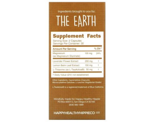Happy Healthy Hippie, Be Grounded, 60 Capsules