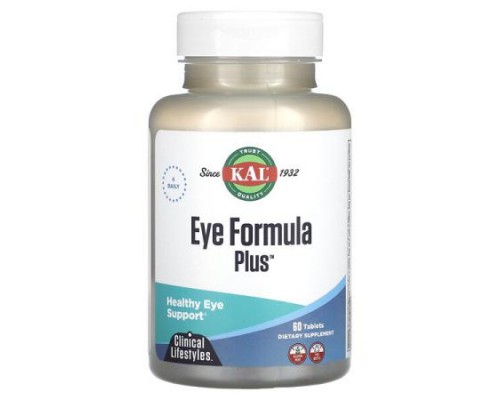 KAL, Eye Formula Plus, Healthy Eye Support, 60 Tablets