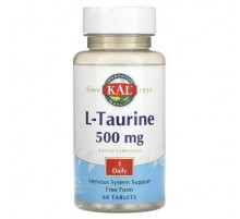 KAL, L-Taurine , 500 mg, 60 Tablets