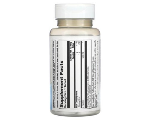 KAL, L-Taurine , 500 mg, 60 Tablets