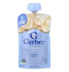 Gerber, Grow With Love, 2nd Foods®, Banana Puree, 3.5 oz (99 g)