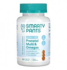SmartyPants, Prenatal Multi & Omegas, Sugar Free, Lemon, 60 Gummies