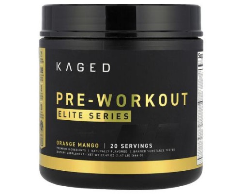 Kaged, Elite Series, Pre-Workout, Orange Mango, 1.47 lb (666 g)