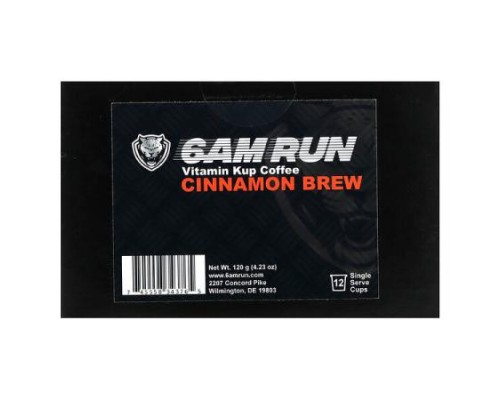 6AM Run, Vitamin Kup Coffee, Cinnamon Brew, 12 Single Serve Cups, 4.23 oz (120 g) (Discontinued Item) 6AM Run, Vitamin Kup Coffee, Cinnamon Brew, 12 Single Serve Cups, 4.23 oz (120 g) (Discontinued Item)