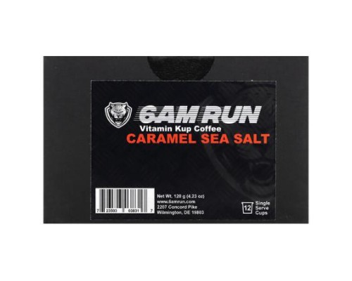 6AM Run, Vitamin Kup Coffee, Caramel Sea Salt, 12 Single Serve Cups, 4.23 oz (120 g) 6AM Run, Vitamin Kup Coffee, Caramel Sea Salt, 12 Single Serve Cups, 4.23 oz (120 g)
