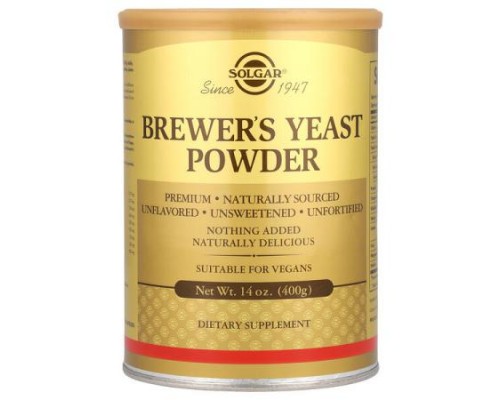 Solgar, Brewer's Yeast Powder, 14 oz (400 g) Solgar, Brewer's Yeast Powder, 14 oz (400 g)