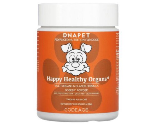 Codeage, DNA Pet, Happy Healthy Organs, Multi Organs & Glands Formula, For Dogs, 3 oz (85 g)