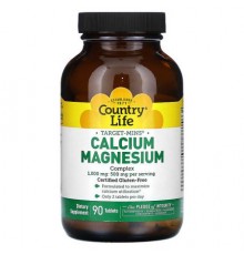 Country Life, Target-Mins, Calcium Magnesium Complex, 90 Tablets