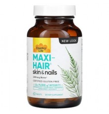 Country Life, Maxi-Hair, Skin & Nails, 60 Tablets