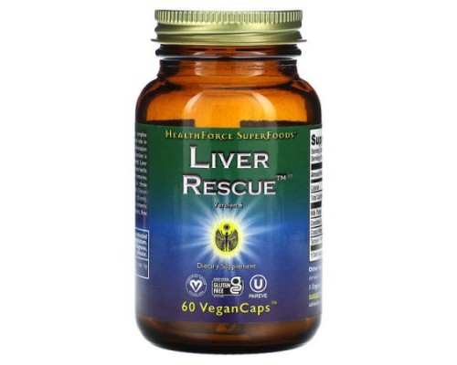 HealthForce Superfoods, Liver Rescue, Version 6, 60 Vegan Caps