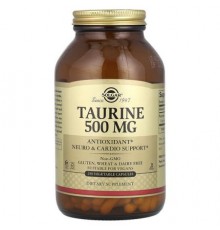 Solgar, Taurine, 500 mg, 250 Vegetable Capsules