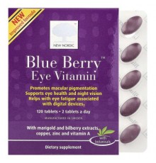 New Nordic, Blue Berry™ Eye Vitamin , 120 Tablets