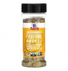 McCormick, All Purpose Seasoning, Everything Bagel with Sesame Seed, Onion, Garlic Salt and Poppy Seed, 4.8 oz (136 g)