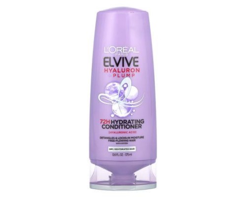 L'Oréal, Elvive, Hyaluron + Pump, 72H Hydrating Conditioner, Dry, Dehydrated Hair, 12.6 fl oz (375 ml)