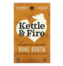 Kettle & Fire, Bone Broth, Mushroom Chicken, 16.9 oz (479 g)