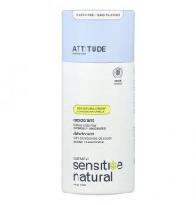 ATTITUDE, Oatmeal Sensitive Natural, Deodorant, Unscented, 3 oz (85 g)