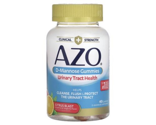 AZO, D-Mannose Gummies, Citrus Blast, 40 Gummies AZO, D-Mannose Gummies, Citrus Blast, 40 Gummies