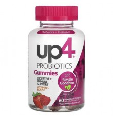 up4, Probiotics Gummies, Mixed Berry, 60 Gummies