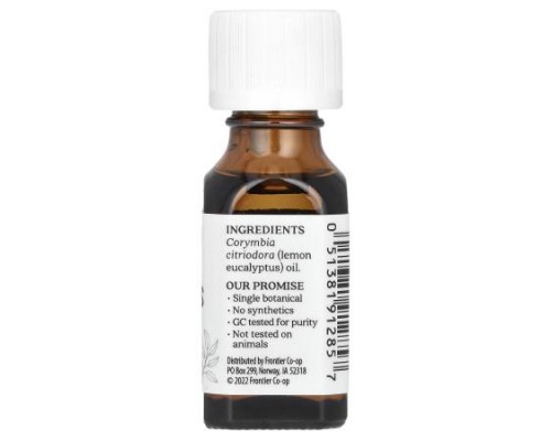 Aura Cacia, Pure Essential Oil, Lemon Eucalyptus, 0.5 fl oz (15 ml) Aura Cacia, Pure Essential Oil, Lemon Eucalyptus, 0.5 fl oz (15 ml)