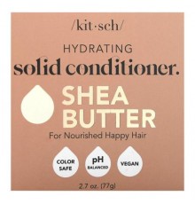 Kitsch, Hydrating Solid Conditioner Bar, Shea Butter, Sugared Amber & Shea, 1 Bar, 2.7 oz (77 g)