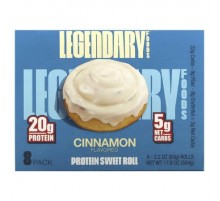 Legendary Foods, Protein Sweet Roll, Cinnamon, 8 Pack, 2.2 oz (63 g) Each
