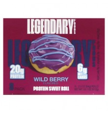 Legendary Foods, Protein Sweet Roll, Wild Berry, 8 Pack, 2.3 oz (64 g) Each