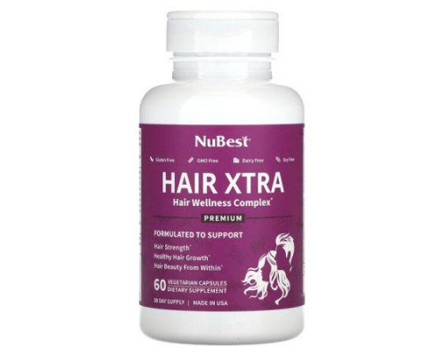 NuBest, Hair Xtra, 60 Vegetarian Capsules NuBest, Hair Xtra, 60 Vegetarian Capsules
