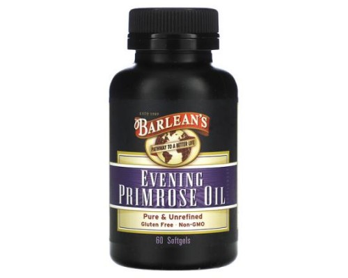Barlean's, Evening Primrose Oil, 60 Softgels Barlean's, Evening Primrose Oil, 60 Softgels