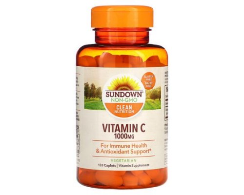 Sundown Naturals, Vitamin C, 1,000 mg, 133 Caplets (Discontinued Item)