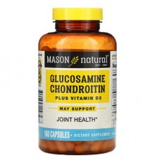 Mason Natural, Glucosamine Chondroitin Plus Vitamin D3, 160 Capsules