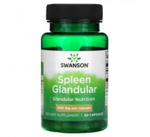 Swanson, Spleen Glandular, 200 mg , 60 Capsules