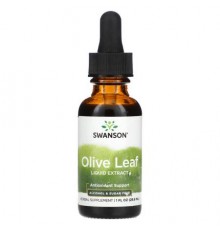 Swanson, Olive Leaf, Liquid Extract, 1 fl oz (29.6 ml) (Discontinued Item)