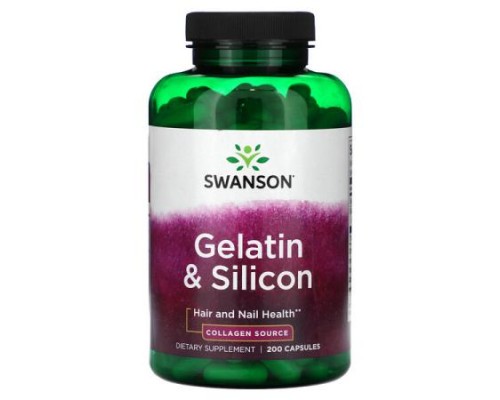 Swanson, Gelatin & Silicon, 200 Capsules Swanson, Gelatin & Silicon, 200 Capsules