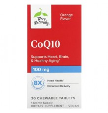 Terry Naturally, CoQ10, Orange, 100 mg, 30 Chewable Tablets