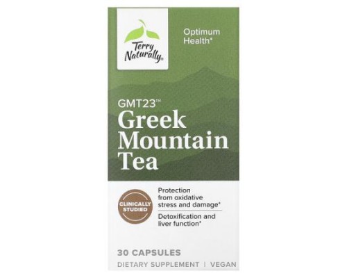 Terry Naturally, Greek Mountain Tea, 30 Capsules (500 mg per Capsule)